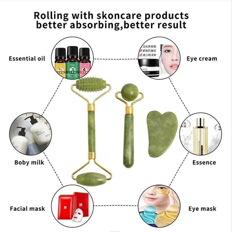 Jade Roller & Gua Sha Set