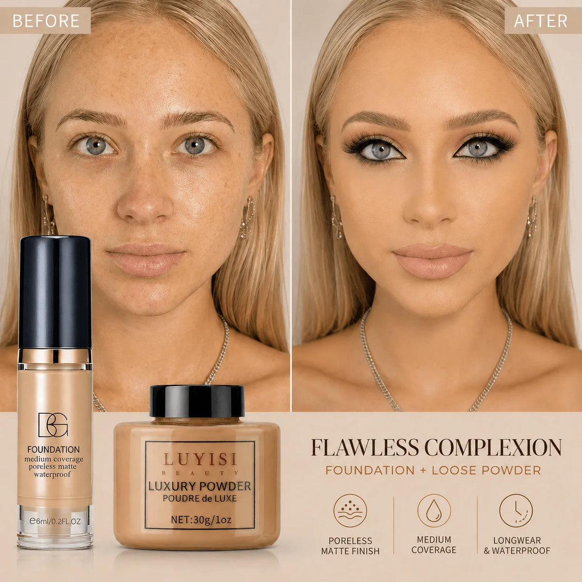 Color-Changing Foundation Stick – Premium Set
